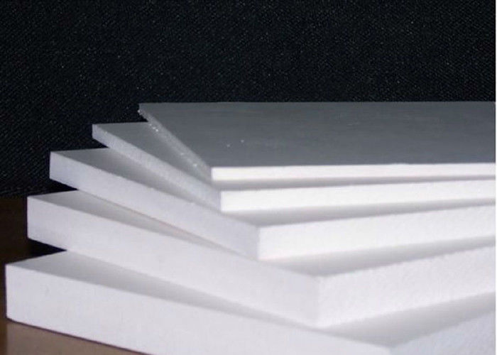 White Outdoor Rigid Recycled Foam Board 12mm Smooth Edge Celuka Process